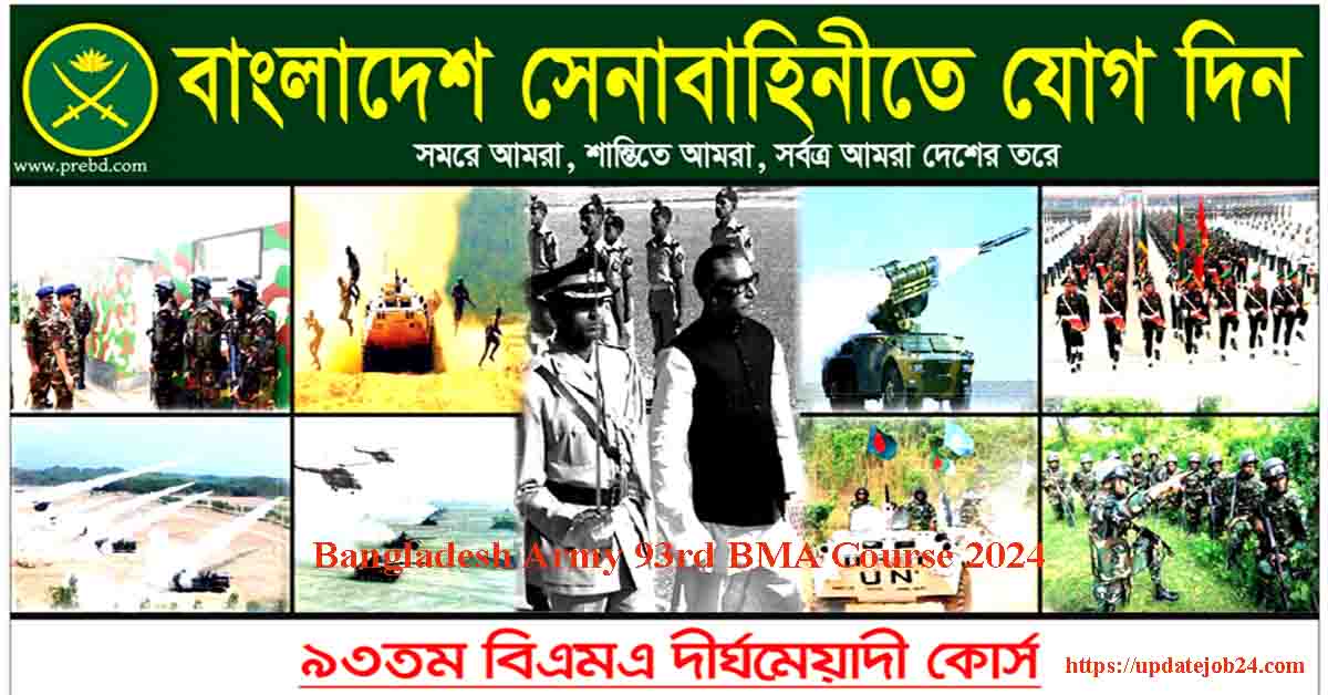 Bangladesh Army 93rd BMA Course 2024