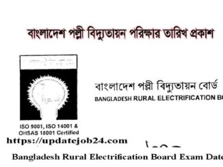 Bangladesh Rural Electrification Board Exam Date 2024