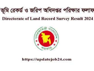 Directorate of Land Record Survey Result 2024