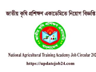 National Agricultural Training Academy Job Circular 2024